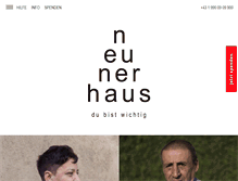 Tablet Screenshot of neunerhaus.at